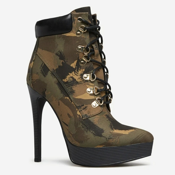 Jacelyn Lace Up Stiletto Booties - Picture 1 of 9